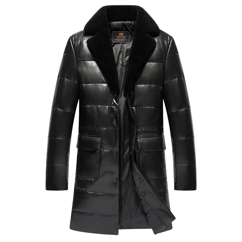 Кожаный Пуховик Мужской Зимний С Капюшоном Купить
