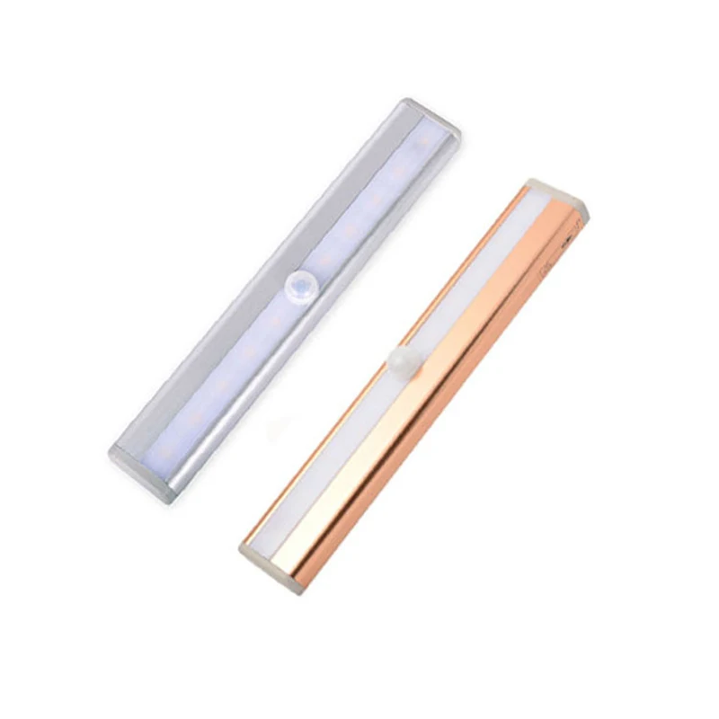 

10 LED Cabinet Lights Motion Sensor Night Light with Magnetic Strip DAG-ship