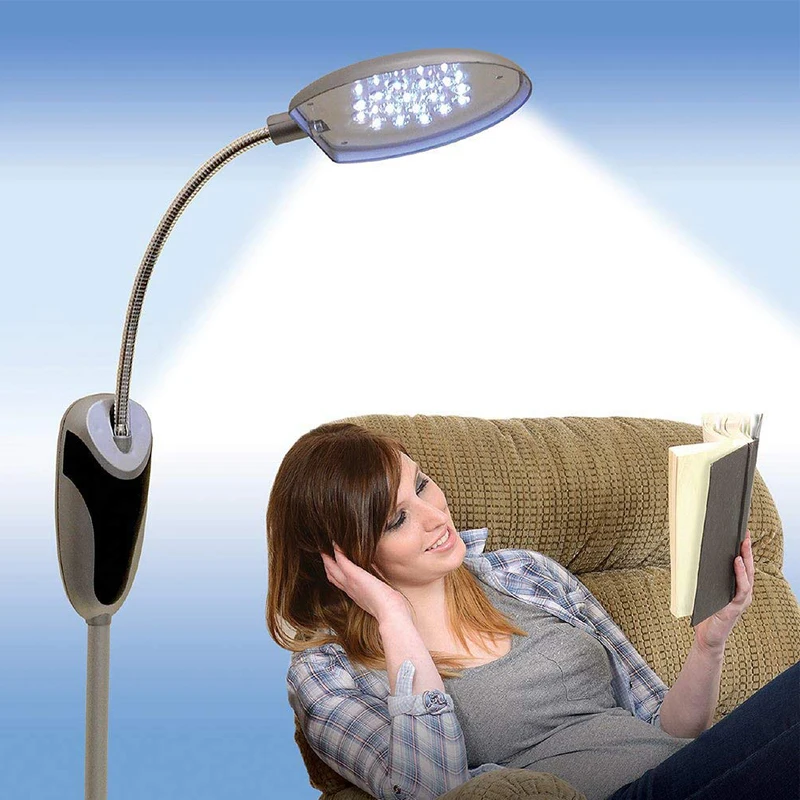 

Cordless Floor Lamp Portable Battery-Operated LED Lighting Take It Anywhere Light As Seen on TV Reading Floor Lamp