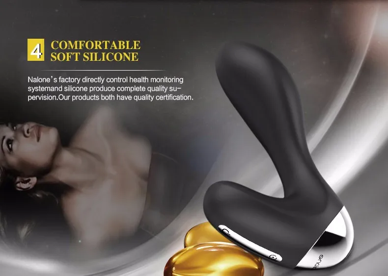 Nalone-XY Silicone/ Metal Butt Plug Wireless Remote Control Vibrator Anal Plug Sex Toys for Men Gay Male Postate Massager 12