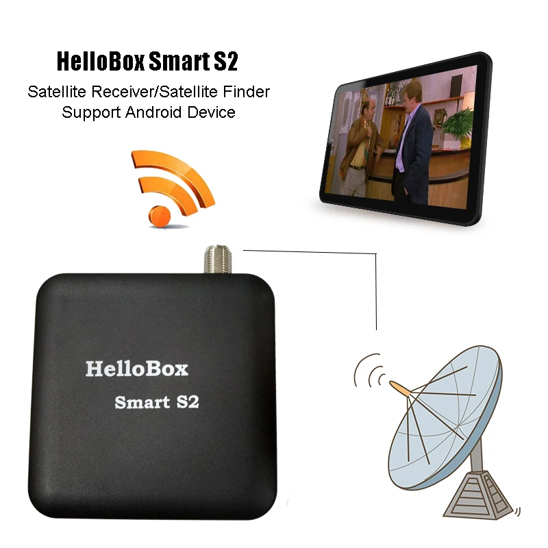 Hellobox Smart DVB S2 спутниковый Finder спутникового ресивера ТВ Играть на мобильный