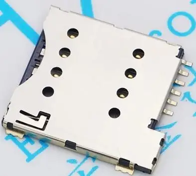 

10 шт./партия, 6-контактный держатель для SIM-карты Micro SIM 6P