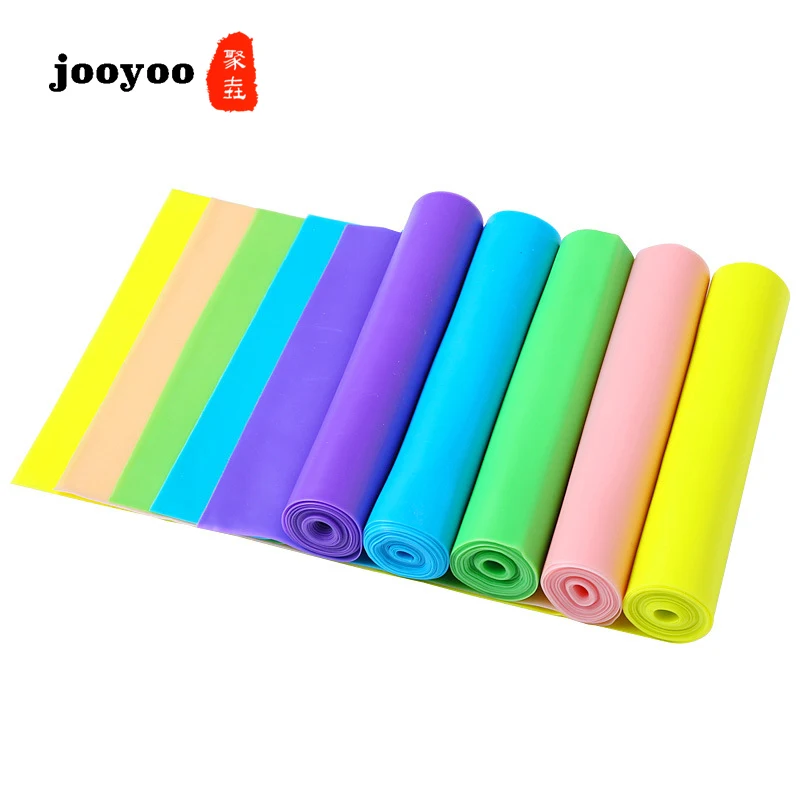 

Multi-colors Yoga Stretch Belt Yoga With Resistance Elastic Belt Strength Training Equipment Stripe