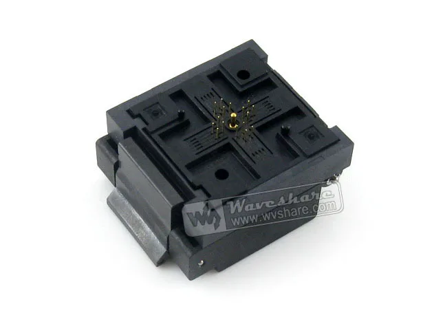 

QFN16 MLP16 MLF16 QFN-16BT-0.65-01 QFN Enplas 0.65Pitch 4x4mm IC Testing Burn-in Socket Programming Adapter with Ground Pin