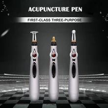 Новое поступление электрическая Акупунктура Магнитная терапия Исцеление Массажная ручка Меридиан энергетическая ручка