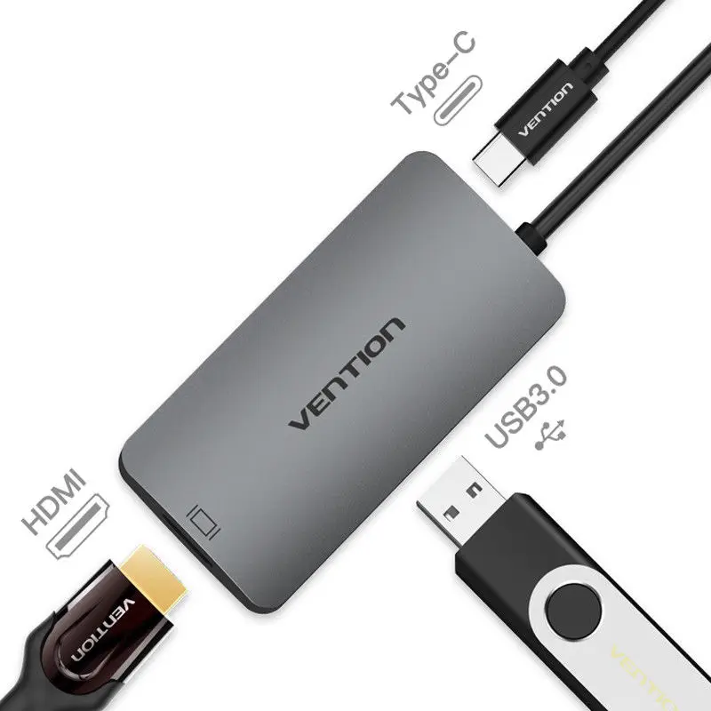 Перетащите Тип C к HDMI W/PD мощность Adapte usb тип-c 3 1 USB 0 хаб женский для MacBook ChromeBook
