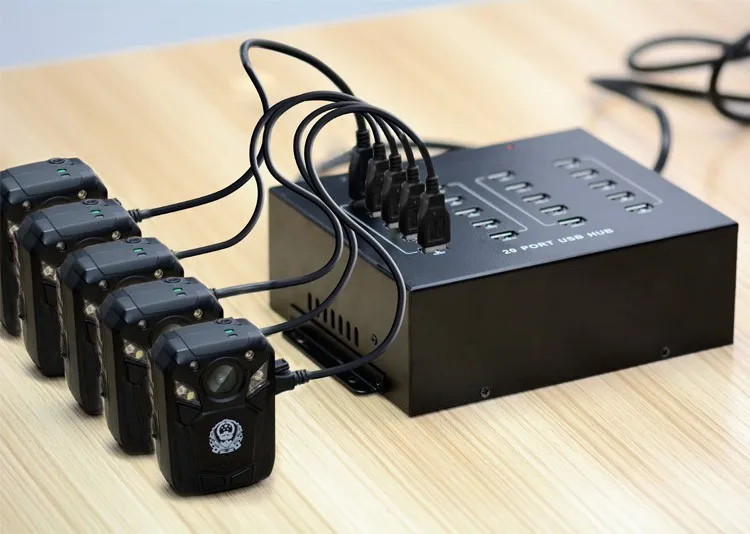 20 ports USB HUB FOR Law enforcement recorder