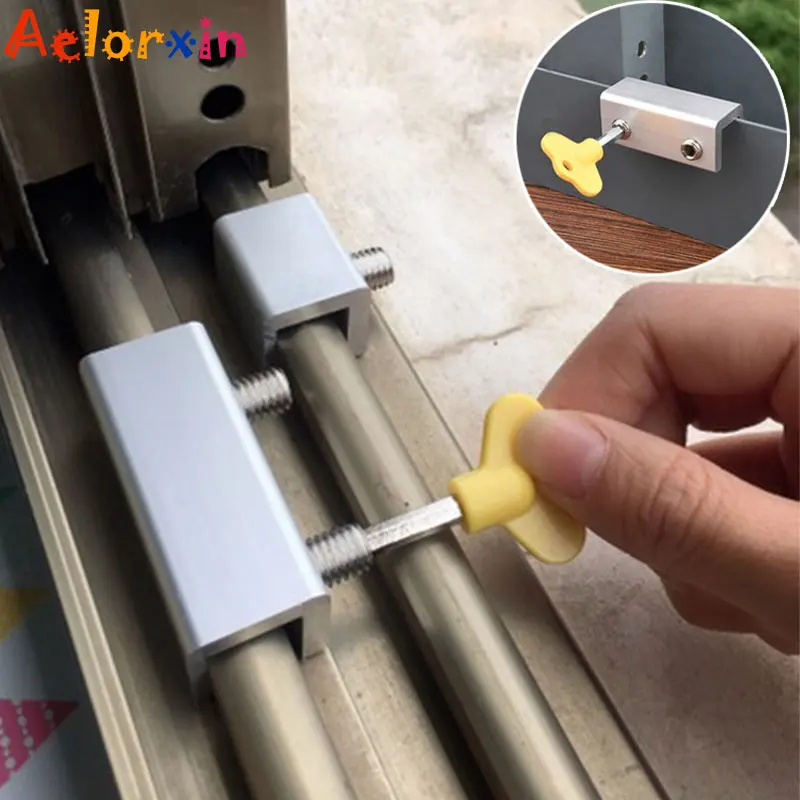 

Protecting Baby Safety Security Window Lock Child Kids Prevent Children Falling Window Stopper Anti-theft Locks Limiter