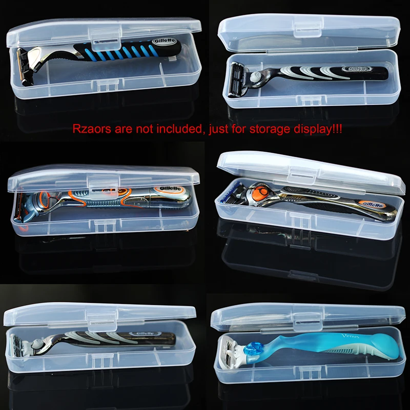 

Razor Box Portable Food Grade PVC Waterproof Holder Storage Box for Gillette Razor ( not include the razor )
