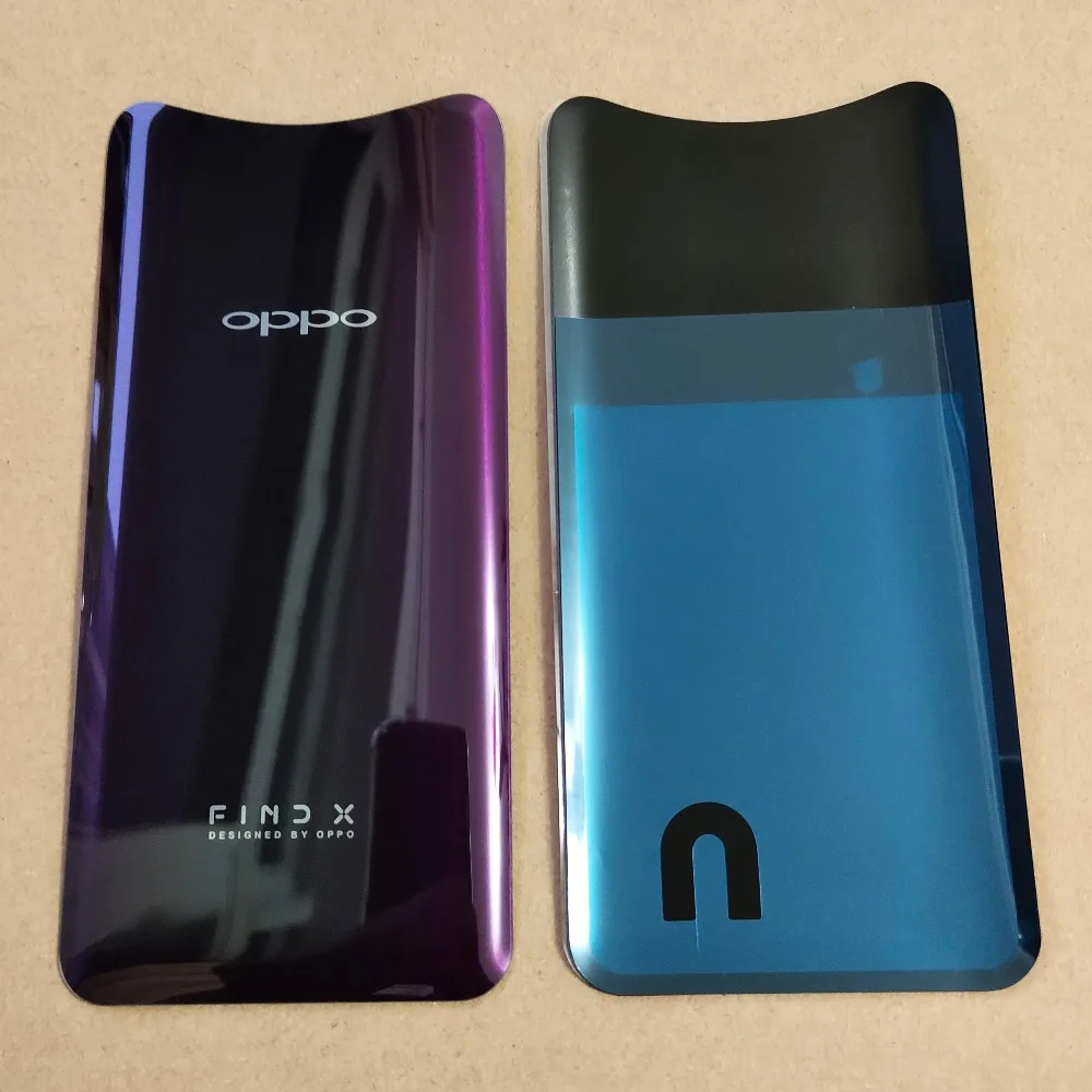 Bordeaux red/Ice blue 6,42 дюймов для oppo Find X задняя крышка батарейного отсека Корпус заднего стекла Запчасти для объектива Замена