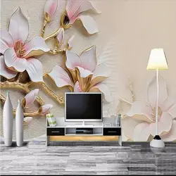 Beibehang пользовательские обои Магнолия цветущие Настенные обои гостиной и спальни фоне обои для стен 3 d