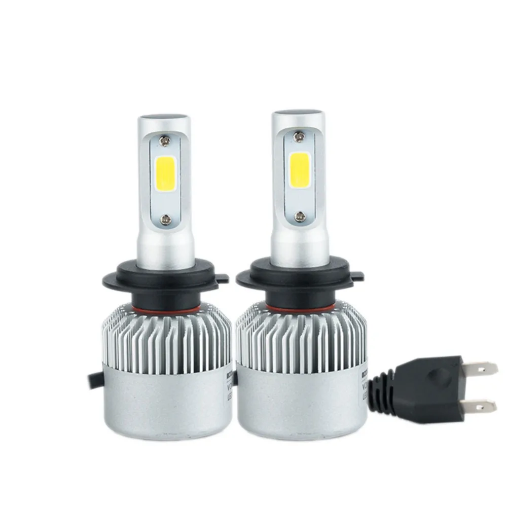 

2Pcs Led H7 COB Chip S2 Auto LED Car Headlight 72W 8000LM Auto Front Bulb Automobiles Lamp 6500K xenon H7