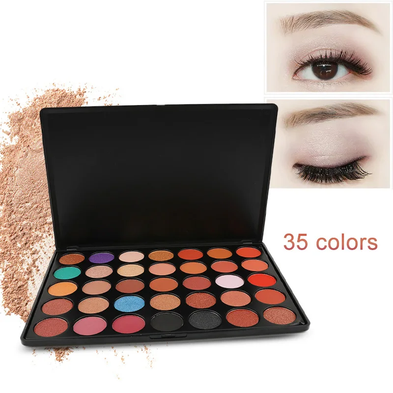 

High Quality Eyeshadow Palette 35 Colors Long Lasting Glitter Matte Makeup Cosmetic for Women