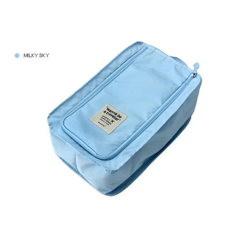 Органайзер для путешествий, сумки для обуви, аксессуары, Женская багажная моющаяся сумка для хранения, портативная обувь, сумка для хранения, органайзер для одежды - Цвет: Light Blue
