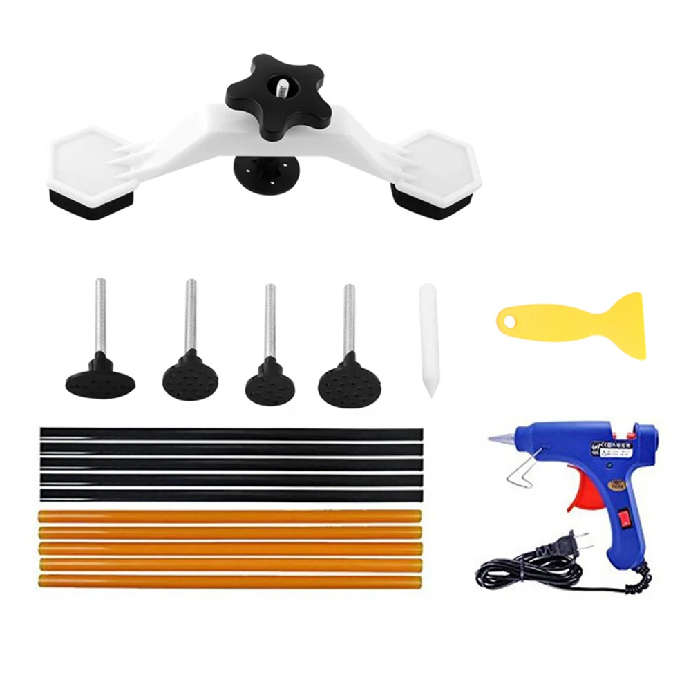 

Car Dent Repair Tool Car Door Body Dents Removing Hand Repair Kit Auto 20W Hot Melt Glue Gun Bridge Dent Puller