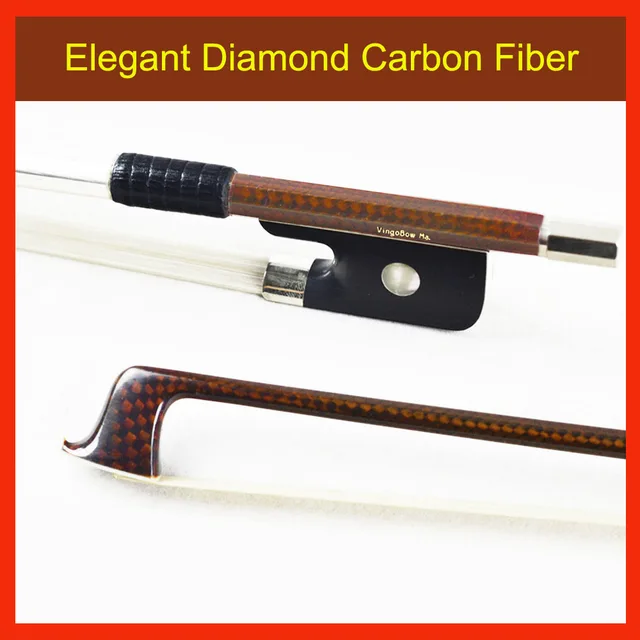 Cheap DIAMOND Carbon Fiber Viola Bow Pernambuco Performance! Unbleached Mongolia Horse Hair, Free Shipping With a Hard Paper Tube Case