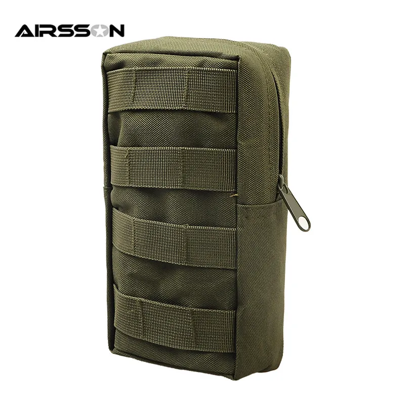 Airsson Airsoft Спортивная Военная 600D MOLLE сумка тактическая хозяйственная сумка жилет EDC гаджет охотничий поясной пакет уличное снаряжение - Цвет: Style 1 Green