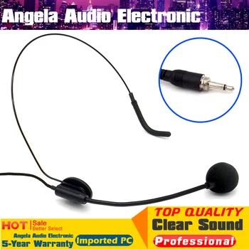 

Free Shipping Headworn Headset Condenser Microphone 3.5mm Male Screw Plug Mic Mike Mikrofone For Wireless Bodypack Transmitter