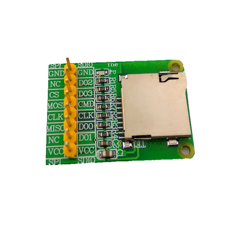 

TF card module SDIO SIP mode two in one 3.3V driver