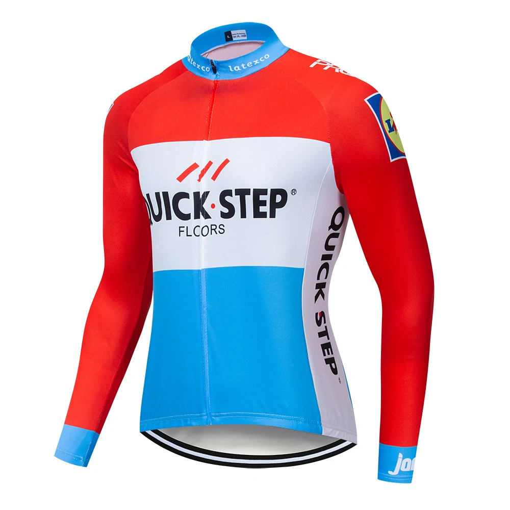 

2019 QUICKSTEP Cycling Jersey Long Sleeve Mtb Clothing Bike Wear Clothes Kit Bicycle Maillot Roupa Ropa De Ciclismo Hombre