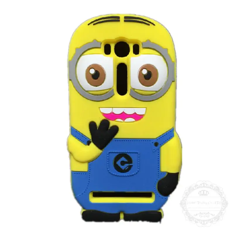 3D Cute Cartoon Despicable Me Yellow Minion Soft Silicon ...
