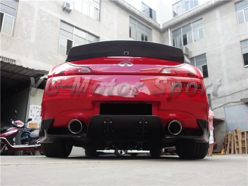 2008-2013 Infiniti G Series V36 Coupe LB Performance LB Works Style Rear Diffuser & Spats FRP (8)