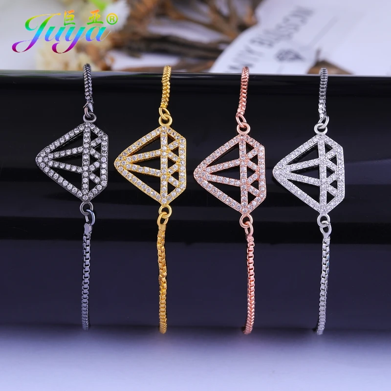 

Ali Moda Dropshipping Women Trendy Bracelets Gold/Silver/Rose/Black Cubic Zirconia Bracelet For Wedding Gift Party Pulseira