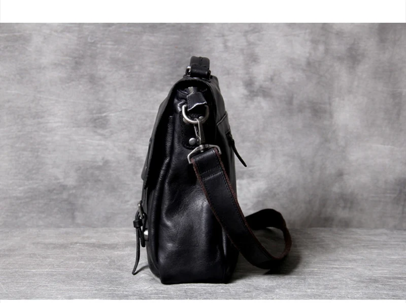 AETOO, классическая сумка почтальона из воловьей кожи, Ретро стиль, ручная работа, мужская сумка через плечо, кожаная сумка для ноутбука