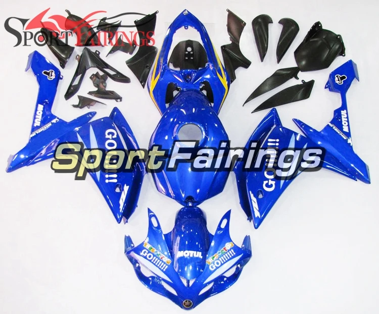 Sportbike рамы кузова для Yamaha YZF1000 2007 2008 ABS Пластик Чехлы для инжектора мотоцикл R1 07 08 передка мотоцикл синий Панель