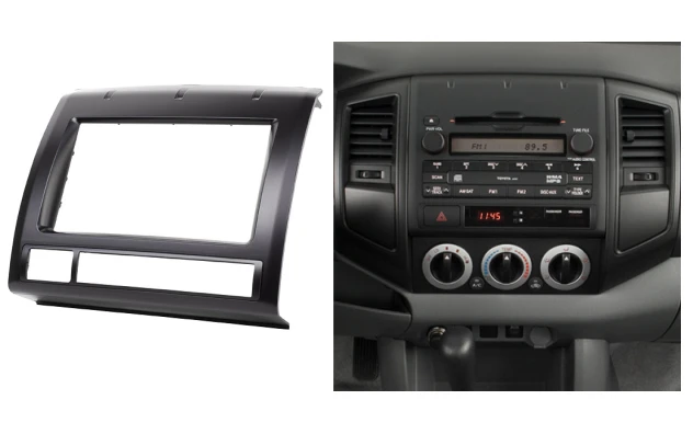 

Double Din fascia for Toyota Tacoma Radio DVD Stereo Panel Dash Mounting Installation Trim Kit Face Frame Bezel