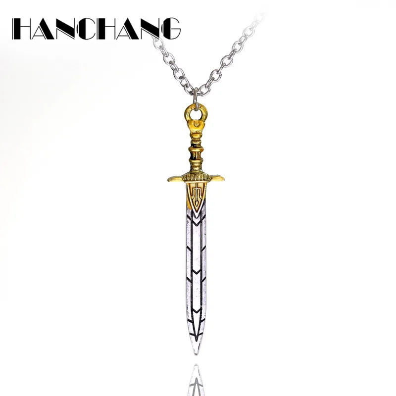 Percy Jackson Zee Van Monsters Zwaard Hanger Ketting Schorsing Hangers Bedels Lange Collier Vrouwen Undertale Choker Ketting
