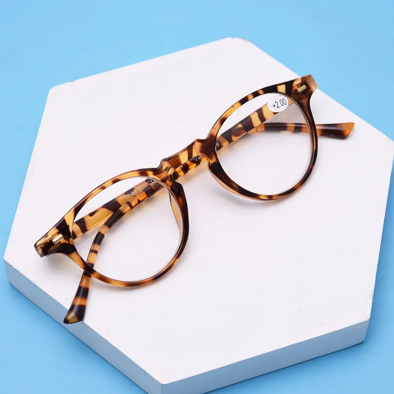 Leopard UVLAIK очки для чтения с полной оправой, ультра светильник, очки для дальнозоркости, черный леопард, очки для дальнозоркости, 1640 - Цвет оправы: Leopard