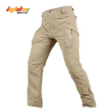 IGLDSI IX9 город тактические брюки карго мужские военные спецназ армии военные брюки хлопок много карманов стрейч гибкие мужские повседневные брюки