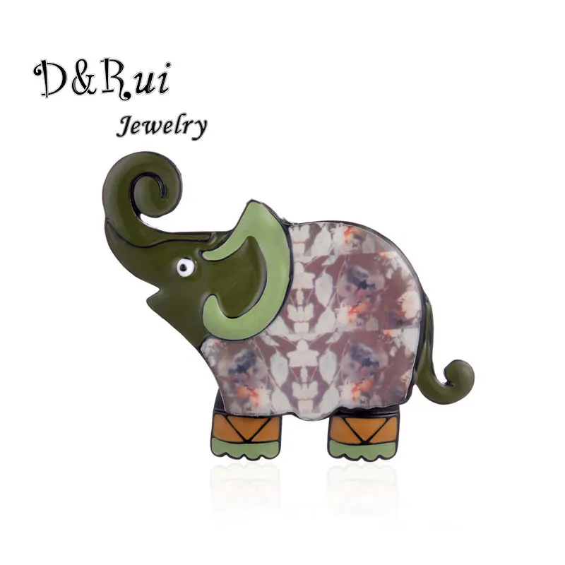 

Green Elephant Brooch for Men and Women Cute Animal Enamel Alloy Brooches Jewelry High Quality Clothing Skirt Accessories Pin