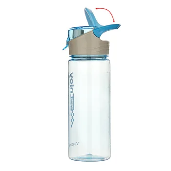 

550ml Portable Sport Water Bottle Plastic Outdoor My Drink Bottle Handle Transparent Plastic Bottle for Water