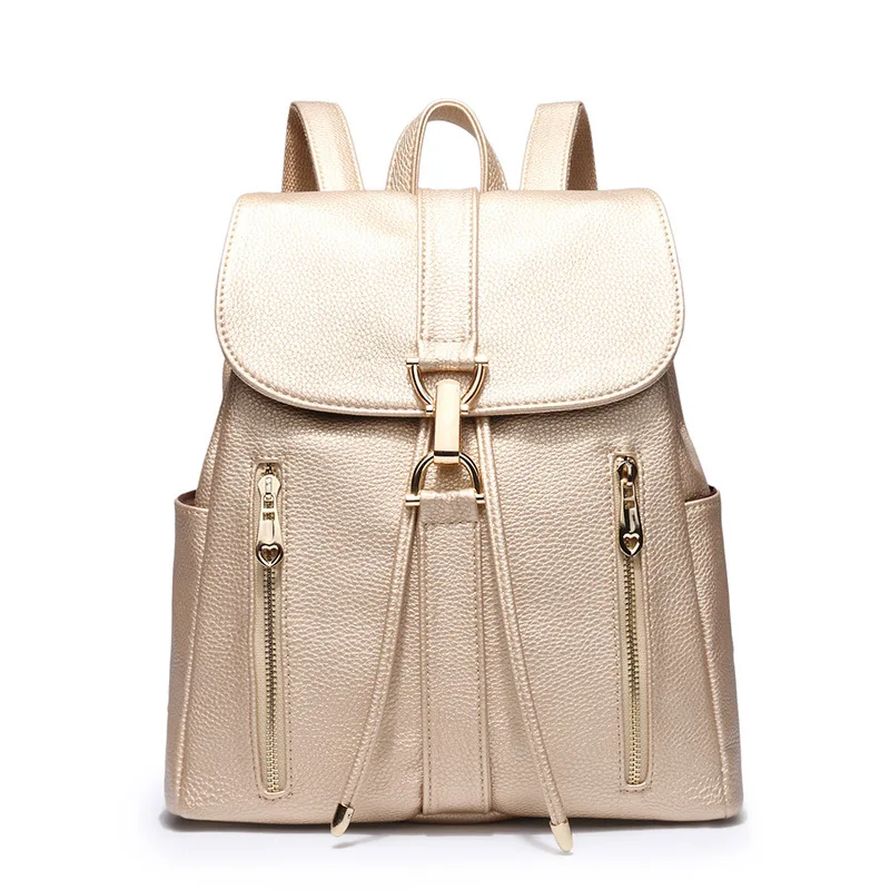 

New 2017 Girl School Backpack Fashion Zipper Bag Backpack PU Leather Popular Small Fresh Backpacks Mini Travel Bag