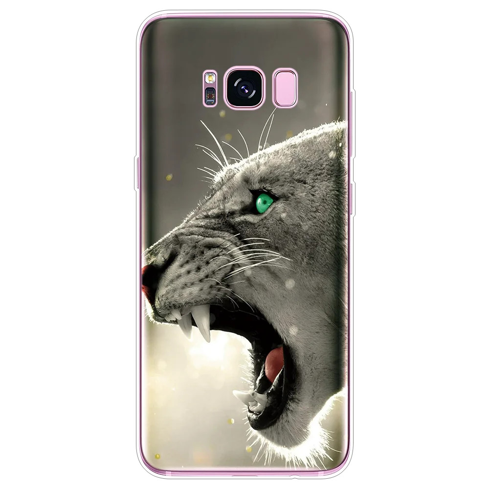 Cat Чехол с волком для samsung Galaxy A70 A50 A20e A10 A30 A40 S10e S3 S4 S5 мини S6 S7 край S8 S9 S10 плюс i9060 G360