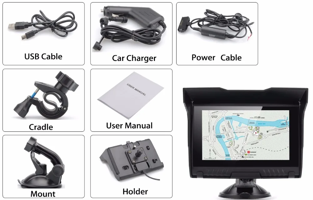 5 дюймов gps-навигатор для машины навигации FM Bluetooth Последние Европа географические карты Sat nav грузовик gps навигаторы автомобильной