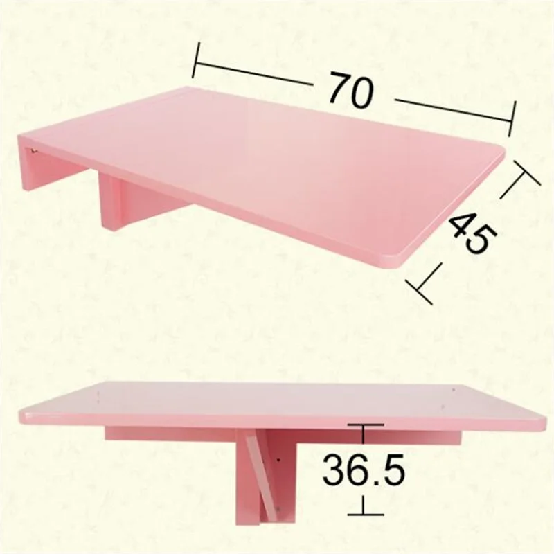 70*45 см Прямоугольный стол для ноутбука настенное крепление обеденный стол из твердой древесины складной стол настенный журнальный столик