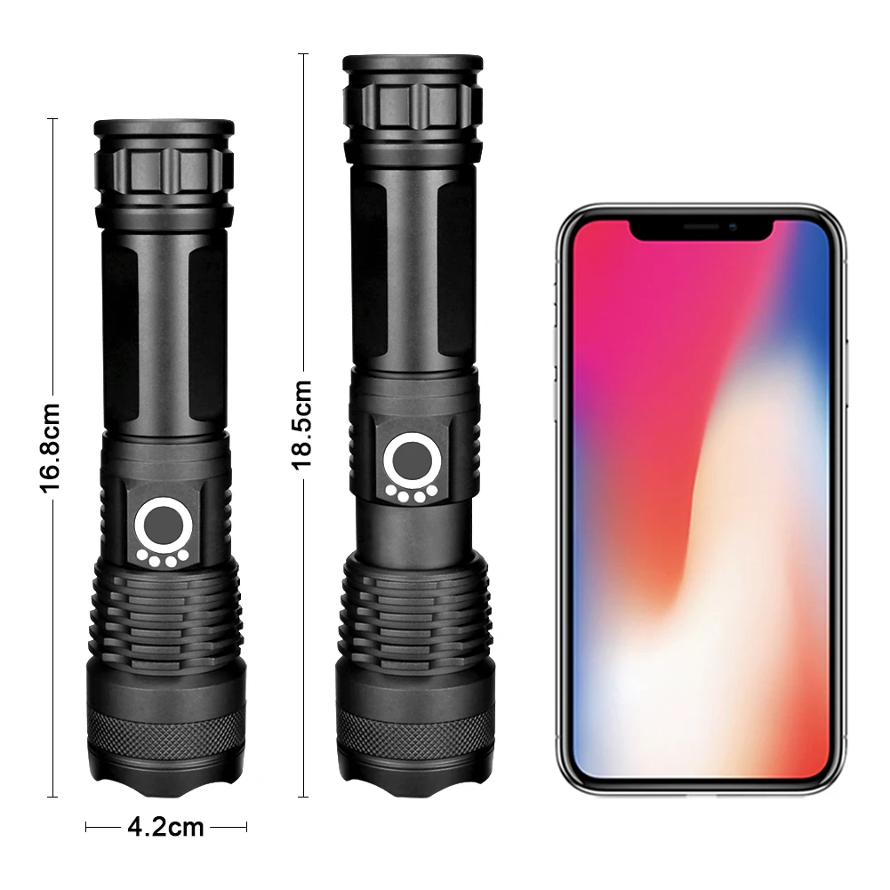 XHP50.2 светодиодный фонарик тактический самый мощный для охоты фонарики 26650