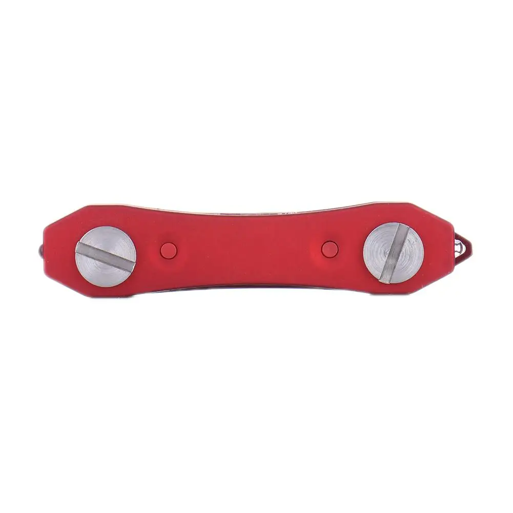 Ключи Органайзер в сложенном виде папка клип светодиодный брелок с светодиодный свет - Цвет: Red