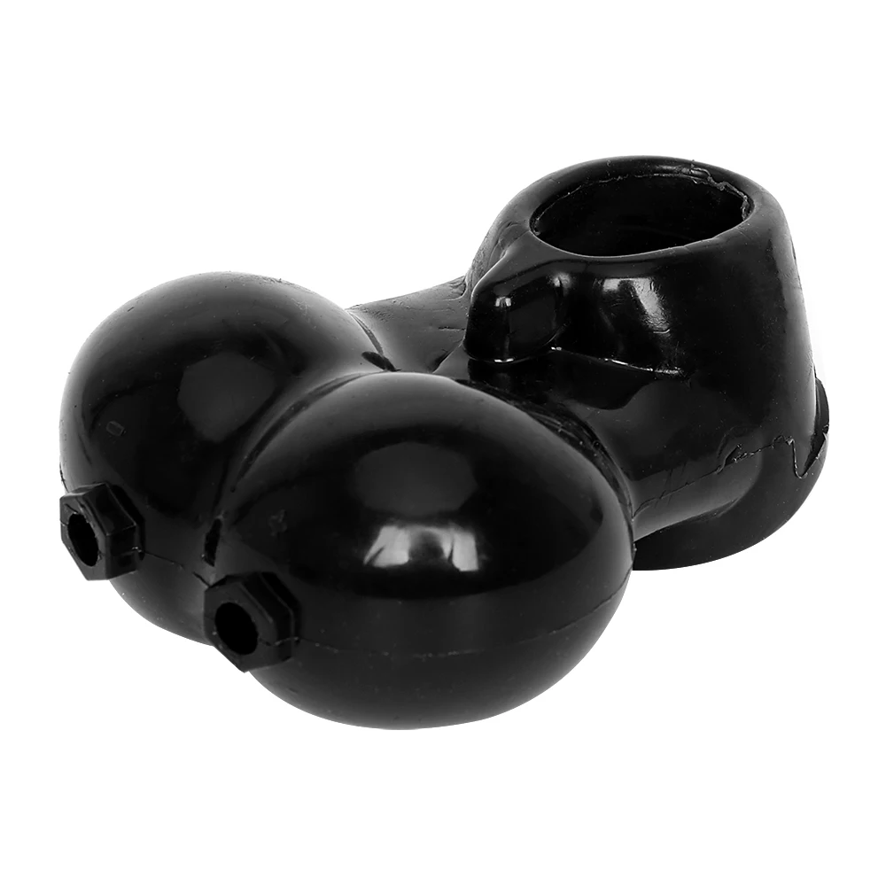 IKOKY Delay Ejaculation Penis Ring Scrotum Sleeve Ball Stretcher Cock Ring Black/White Sex Toys for Men Male Chastity Cage 10