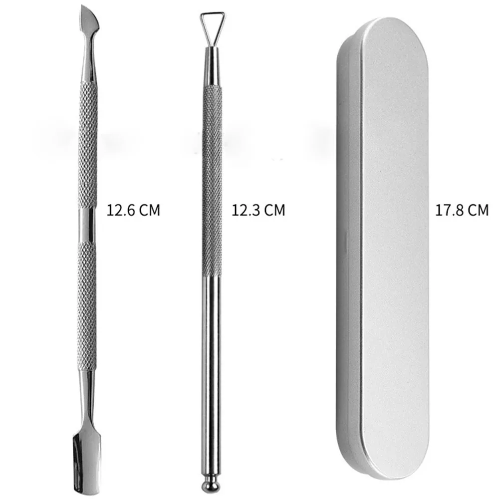 1Set Nail Gel Polish Plane Triangle Head Scraper Remover Spoon Nail