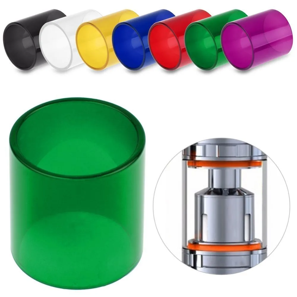 

Colorful Replacement Transparent Pyrex Glass Tube Tank forTFV8 Electronic Cigarette Accessories