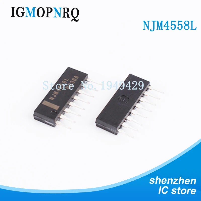 10PCS NJM4558L ZIP8 NJM4558 DIP Operational amplifier op amp Dual High ...