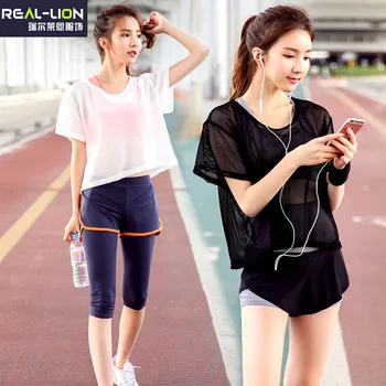 

three-piece suit women Sports Sets Patchwork Sportwear Suits Sport Bra Running Gym Fitness Top and Elastic Capris Yoga sets