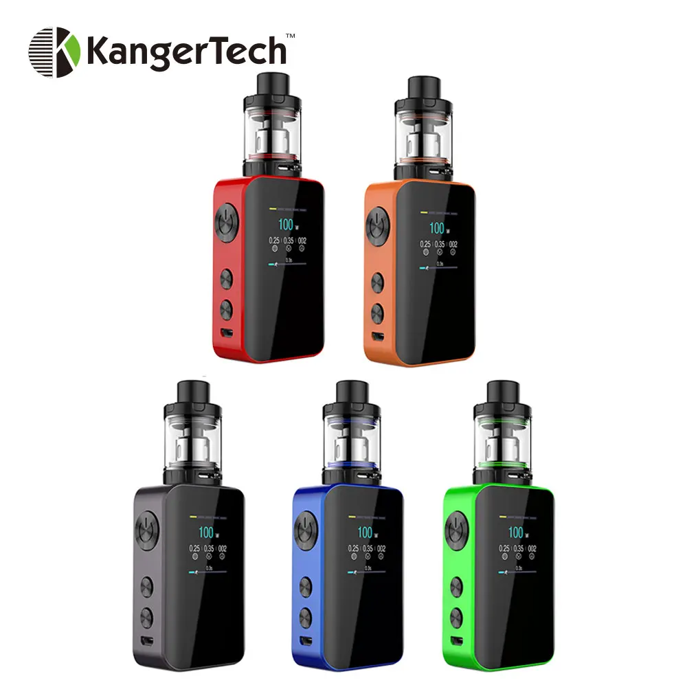 

Original Kangertech VOLA 100W TC Kit with 2ml/4ml VOLA Tank Atomizer & Built-in 2000 MAh Battery Huge Screen E-cig Vape Box Mod
