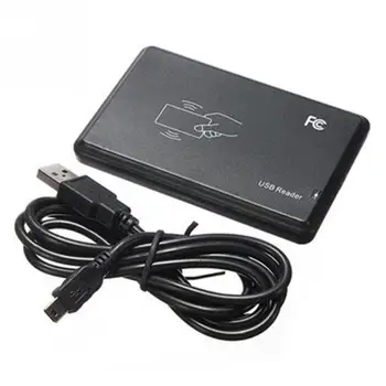 

Attendance access control card reader Black USB RFID Contactless Sensor Smart ID EM4001 125KHz Card Reader TK4100 #825 New