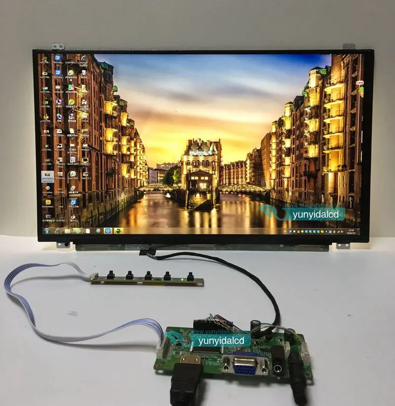 

17.3 inch 1920*1080 IPS Screen Display HDMI+VGA Driver Board LCD Panel Module Monitor Laptop PC Raspberry Pi 3 Car