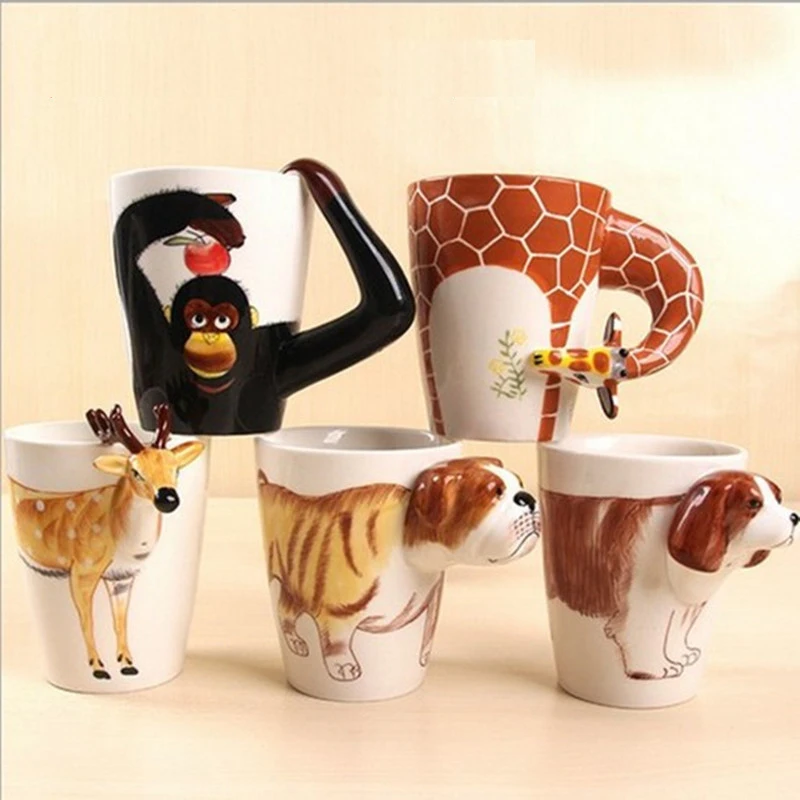 3D Animal Shape Creative Gift Ceramic Coffee Mug · Tank Malls